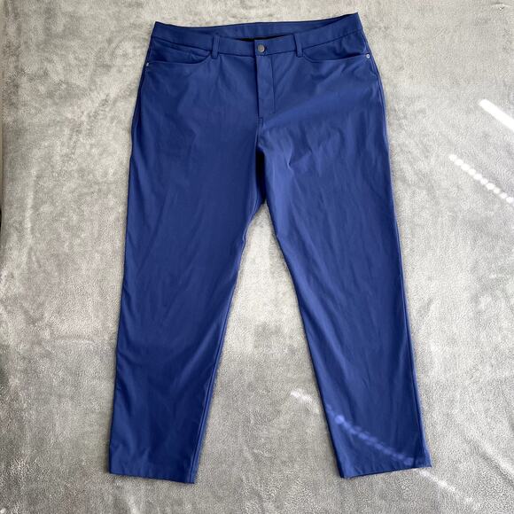 Lululemon Other - Lululemon Comission Pants Men's 38 Blue Golf Performance Preppy